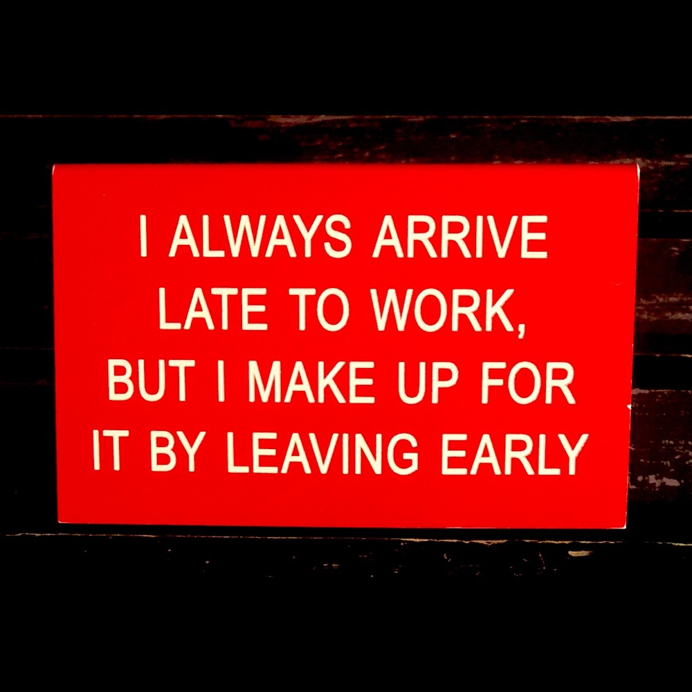 KIRKLAND’S Work Office Humor Acrylic Desk Sign